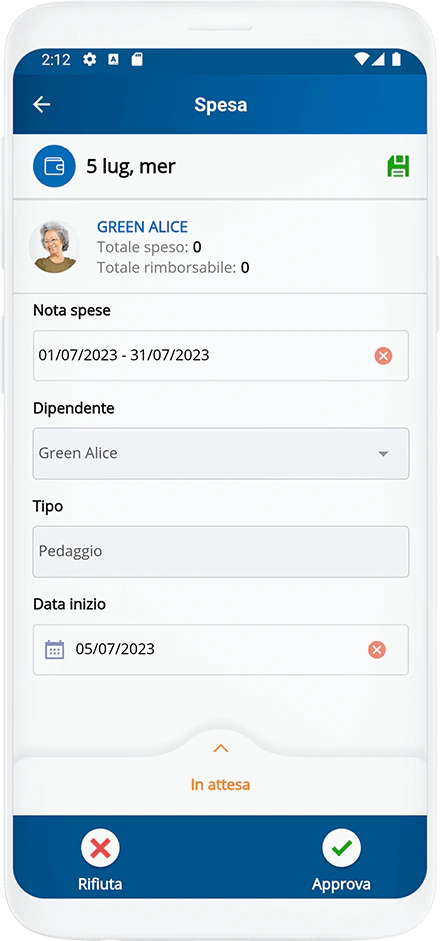 screenshot of Altamira Expense